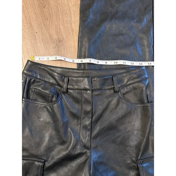 Generation Love Nate Vegan Leather Cargo Pants Black size XS - Picture 7 of 8